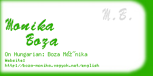 monika boza business card